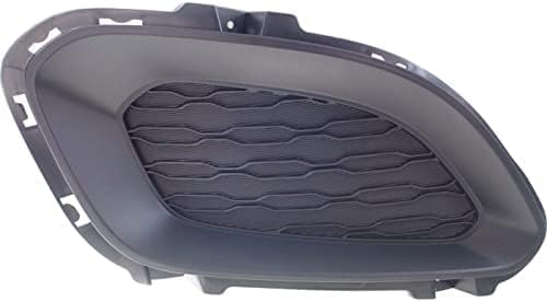 Set Of 2 Front Fog Light Cover Primed Plastic Right Passenger & Left Driver Side Direct Replacement Compatible With 2012-2015 Kia Rio KI1039122 KI1038122 865241W200 865231W200