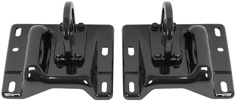 Set of 2 Front Bumper Bracket Steel with Tow Hook Holes Right Passenger & Left Driver Side Direct Replacement Compatible with 2010-2018 Dodge Ram 2500 3500 CH1067140 CH1066140