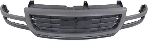 Front Grille Painted Gray Shell With Primed Insert Direct Replacement Compatible With 2003-2007 GMC Sierra 2500HD / 3500 GM1200627 19130794