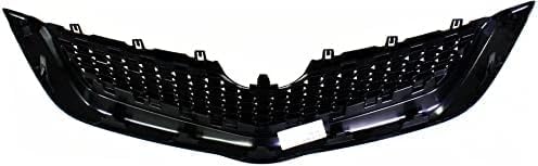 Front Grille Assembly Textured Shell And Insert Plastic Direct Replacement Compatible With 2009-2012 Toyota Yaris TO1200328 5311152580C0
