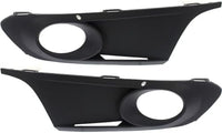 Set Of 2 Front Fog Light Molding Primed Plastic Left Driver & Right Passenger Side Direct Replacement Compatible With 2011-2014 Volkswagen Jetta VW1039120 VW1038120