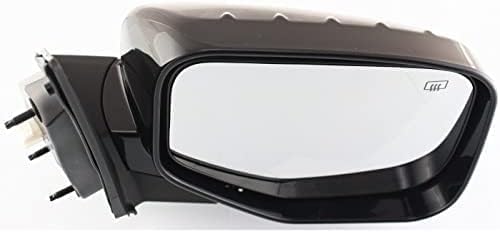 Set Of 2 Front Power Mirror Manual Folding Heated Primed Plastic Right Passenger & Left Driver Side Direct Replacement Compatible With 2006-2014 Honda Ridgeline HO1320232 HO1321232