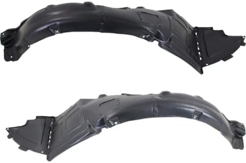 Set Of 2 Front Fender Liner Right Passenger & Left Driver Side Direct Replacement Compatible With 2011-2015 Hyundai Sonata HY1249127 HY1248127 868124R000 868114R000