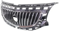 Front Grille Chrome Shell & Primed Insert Direct Replacement Compatible With 2011-2013 Buick Regal GM1200653 20977844 22880027