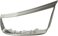 Front Bumper Upper Grille Shell And Insert & Molding Chrome Plastic Direct Replacement Compatible With 2006-2008 Chevrolet Malibu GM1200558 GM1210110 15266336 15853884