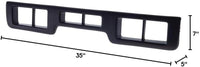 Front Bumper Center Molding With Air Holes Direct Replacement Compatible With 1992-1996 Ford F-Series/Bronco FO1057272 F3TZ17K833K