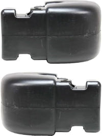 Set Of 2 Rear Bumper End Cap Primed Plastic Left Driver & Right Passenger Side Direct Replacement Compatible With 1997-2006 Jeep Wrangler CH1105140 CH1104140 55078139AA