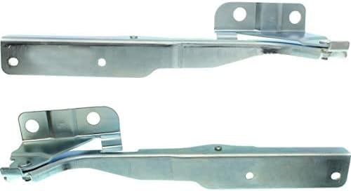 Set of 2 Front Hood Hinge Steel Right Passenger & Left Driver Side Direct Replacement Compatible with 2009-2014 Ford F-150 FO1236145 FO1236144 CL3Z16796A 9L3Z16797A