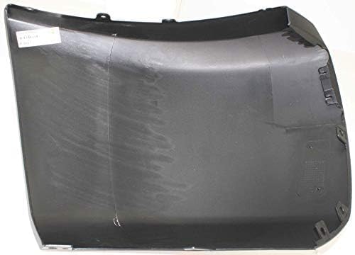 Front Bumper Impact Bar Steel + Lower Valance Air Deflector + Extension + End Caps + Headlights Left & Right Side Direct Replacement Compatible With 2007-2013 Chevrolet Silverado 1500