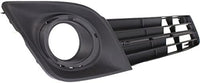 Set Of 2 Front Fog Light Molding Bezel Textured Plastic Left Driver & Right Passenger Side Direct Replacement Compatible With 2012-2014 Toyota Camry TO1039149 TO1038149