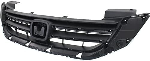 Front Grille Textured Shell And Insert Plastic Direct Replacement Compatible With 2013-2015 Honda Accord HO1200214 71121T2FA01