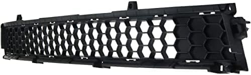 Front Bumper Lower Grille Textured Dark Gray Plastic Direct Replacement Compatible With 2017-2019 Kia Soul KI1036137 86562B2500