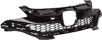 Front Bumper Upper Grille Primed Shell And Insert Plastic Direct Replacement Compatible With 2018-2020 Honda Fit HO1200237 71121T5RA50