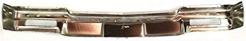 Front Bumper Face Bar Chrome Steel Direct Replacement Compatible With 1980-1990 Chevrolet Caprice GM1002157 14083928