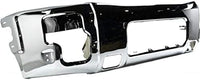 Front Bumper Face Bar Chrome Steel Direct Replacement Compatible With 2004-2015 Nissan Titan / 2005-2007 Armada NI1002136 62022ZR08A