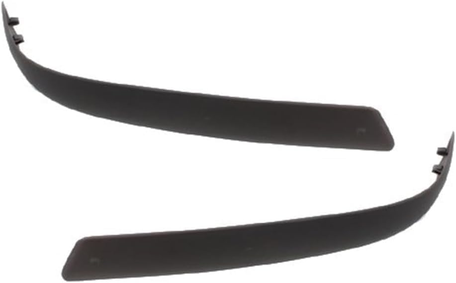 Set of 2 Front Bumper Molding Plastic Textured Left Driver & Right Passenger Side Direct Replacement Compatible With 1998 Ford Ranger FO1059276 FO1058276 F87Z17K833AAA F87Z17K833AAB