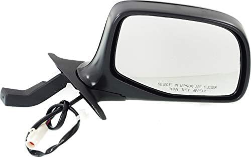 Front Side View Chrome Mirror Set Power Glass Manual Folding Right Passenger & Left Driver Side Direct Replacement Compatible With 1992-1997 Ford Bronco, F-150 F-250 F-350 FO1321124