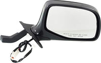 Front Side View Chrome Mirror Set Power Glass Manual Folding Right Passenger & Left Driver Side Direct Replacement Compatible With 1992-1997 Ford Bronco, F-150 F-250 F-350 FO1321124