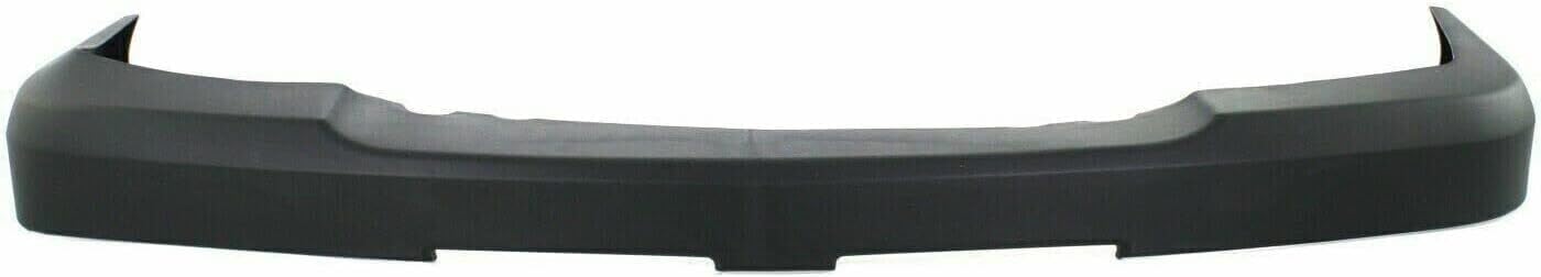 Front & Rear Bumper Chrome Steel + Grille + Upper Cover + Lower Valance Air Deflector Textured Direct Replacement Compatible With 2003-2006 Chevrolet Silverado 2500HD 3500 GM1051109