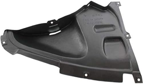 Front Lower Section Fender Liner Plastic Right Passenger Side Direct Replacement Compatible With 2012-2019 BMW 3-Series BM1251127 51717260740