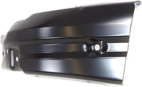 Front Bumper Extensions Brackets Steel + End Caps Textured Plastic Left Driver & Right Passenger Side Direct Replacement Compatible With 2007-2013 Chevrolet Silverado 1500