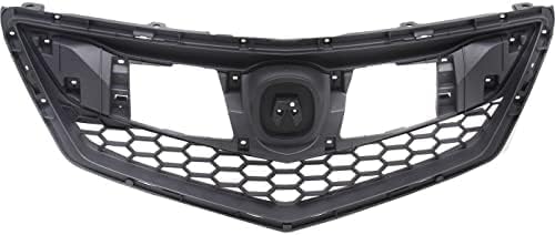 Front Grille Textured Shell And Insert Plastic Direct Replacement Compatible With 2016-2018 Acura RDX AC1200128C 71121TX4A51