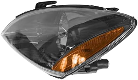 Set Of 2 Front Head Light Assembly Plastic Left Driver & Right Passenger Side Direct Replacement Compatible With 2004-2007 Mitsubishi Lancer MI2503135 MI2502135 MN154899 MN154900