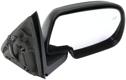 Set of 2 Front Power Mirrors Non-Towing Manual Fold Heated Primed Right Passenger & Left Driver Side Direct Replacement Compatible With 2000-2002 Chevrolet Silverado & GMC Sierra