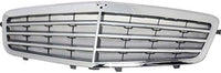 Front Grille Assembly Chrome Shell with Gray Insert Plastic Direct Replacement Compatible With 2010-2013 Mercedes Benz E-Class MB1200149 21288008839040