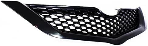 Front Grille Assembly Textured Shell And Insert Plastic Direct Replacement Compatible With 2009-2012 Toyota Yaris TO1200328 5311152580C0