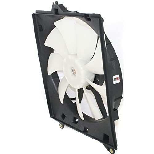Front Radiator & A/C Condenser Cooling Fan Assembly Plastic Direct Replacement Compatible with 2000-2004 Toyota Avalon TO3115118 TO3113110 167110A080 167110A120-PFM