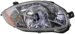 Set Of 2 Front Head Light Assembly Plastic Left Driver & Right Passenger Side Direct Replacement Compatible With 2007-2012 Mitsubishi Eclipse MI2503159 MI2502159 8301B136 8301B135