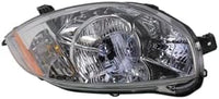 Set Of 2 Front Head Light Assembly Plastic Left Driver & Right Passenger Side Direct Replacement Compatible With 2007-2012 Mitsubishi Eclipse MI2503159 MI2502159 8301B136 8301B135