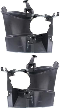 Set Of 2 Front Fog Light Bracket Textured Right Passenger & Left Driver Side Direct Replacement Compatible With 2013-2015 BMW 3-Series BM1043108 BM1042108 51118054164 51118054163