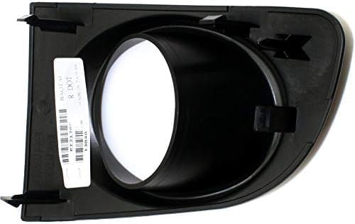 Set Of 2 Front Fog Light Molding Textured Plastic Left Driver & Right Passenger Side Direct Replacement Compatible With 2007-2012 Nissan Sentra NI1039110 NI1038110