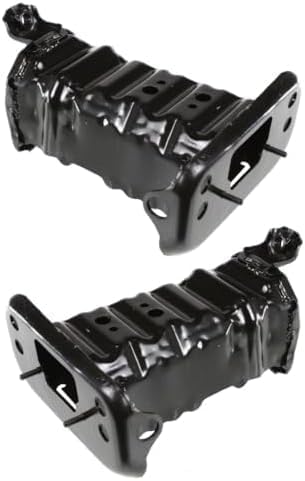 Set Of 2 Front Bumper Bracket Steel Left Driver & Right Passenger Side Direct Replacement Compatible With 2007-2018 Toyota Yaris TO1067160 TO1066160 5201152021 5201252020