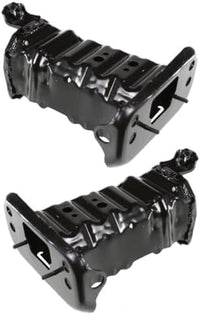 Set Of 2 Front Bumper Bracket Steel Left Driver & Right Passenger Side Direct Replacement Compatible With 2007-2018 Toyota Yaris TO1067160 TO1066160 5201152021 5201252020