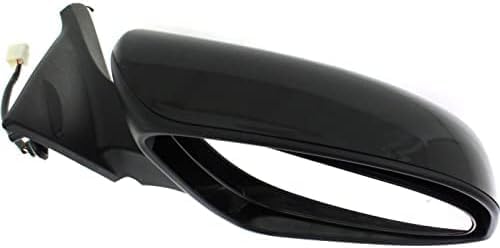 Set Of 2 Front Power Mirror Manual Folding Heated Primed Plastic Right Passenger & Left Driver Side Direct Replacement Compatible With 2016-2017 Toyota Camry TO1320363 TO1321363