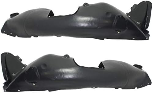Set Of 2 Front Fender Liner Plastic Left Driver & Right Passenger Side Direct Replacement Compatible With 2012-2015 Volkswagen Passat VW1249123 VW1248123 561805912D9B9 561805911B9B9