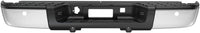 Rear Bumper Face Bar & Step Pad Chrome Steel Direct Replacement Compatible With 2007-2013 Chevrolet Silverado/GMC Sierra 1500 GM1103148 20899360-PFM
