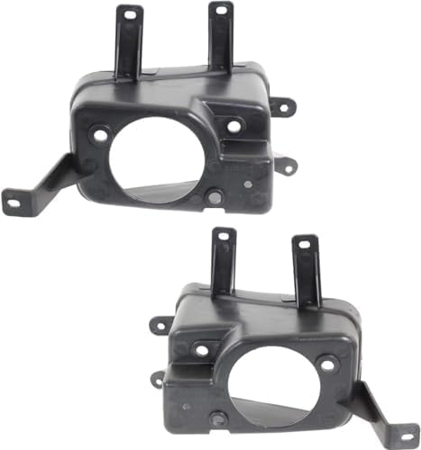 Set of 2 Front Fog Light Bracket Plastic Left Driver & Right Passenger Side Direct Replacement Compatible with 2015-2020 Chevrolet Suburban / GMC Yukon GM1039189 GM1038189 22936483