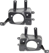 Set of 2 Front Fog Light Bracket Plastic Left Driver & Right Passenger Side Direct Replacement Compatible with 2015-2020 Chevrolet Suburban / GMC Yukon GM1039189 GM1038189 22936483