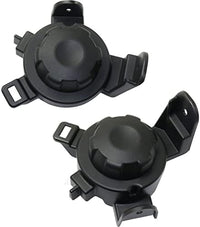 Set Of 2 Front Fog Lamp Cover Primed Right Passenger & Left Driver Side Direct Replacement Compatible With 2008-2015 Nissan Armada NI1039153 NI1038153 62257ZQ00A 62256ZQ00A