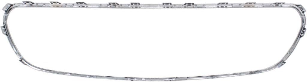 Front Grille Molding Chrome Plastic Direct Replacement Compatible With 2017-2020 Mercedes Benz E-Class MB1202106 2138850200