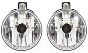 Set Of 2 Front Fog Light Assembly Right Passenger & Left Driver Side Direct Replacement Compatible With 2003-2005 Dodge Neon CH2592129 5303482AF-PFM
