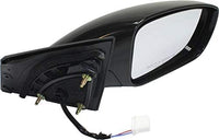 Set Of 2 Front Power Mirror Manual Folding Non-Heated Primed Left Driver & Right Passenger Side Direct Replacement Compatible With 2011-2014 Hyundai Sonata HY1320165 HY1321165