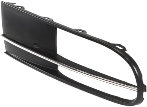 Set Of 2 Front Fog Light Molding Primed With Chrome Insert Right Passenger & Left Driver Side Direct Replacement Compatible With 2012-2019 Volkswagen Beetle VW1039117 VW1038117