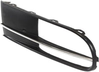 Set Of 2 Front Fog Light Molding Primed With Chrome Insert Right Passenger & Left Driver Side Direct Replacement Compatible With 2012-2019 Volkswagen Beetle VW1039117 VW1038117