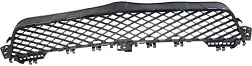 Front Bumper Center Grille Plastic Direct Replacement Compatible With 2012-2015 Mercedes Benz C-Class MB1036151 2048850624