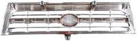 Front Grille Assembly Chrome Shell With Silver Insert Plastic Direct Replacement Compatible With 1996-1998 Toyota 4Runner TO1200202 5311135340